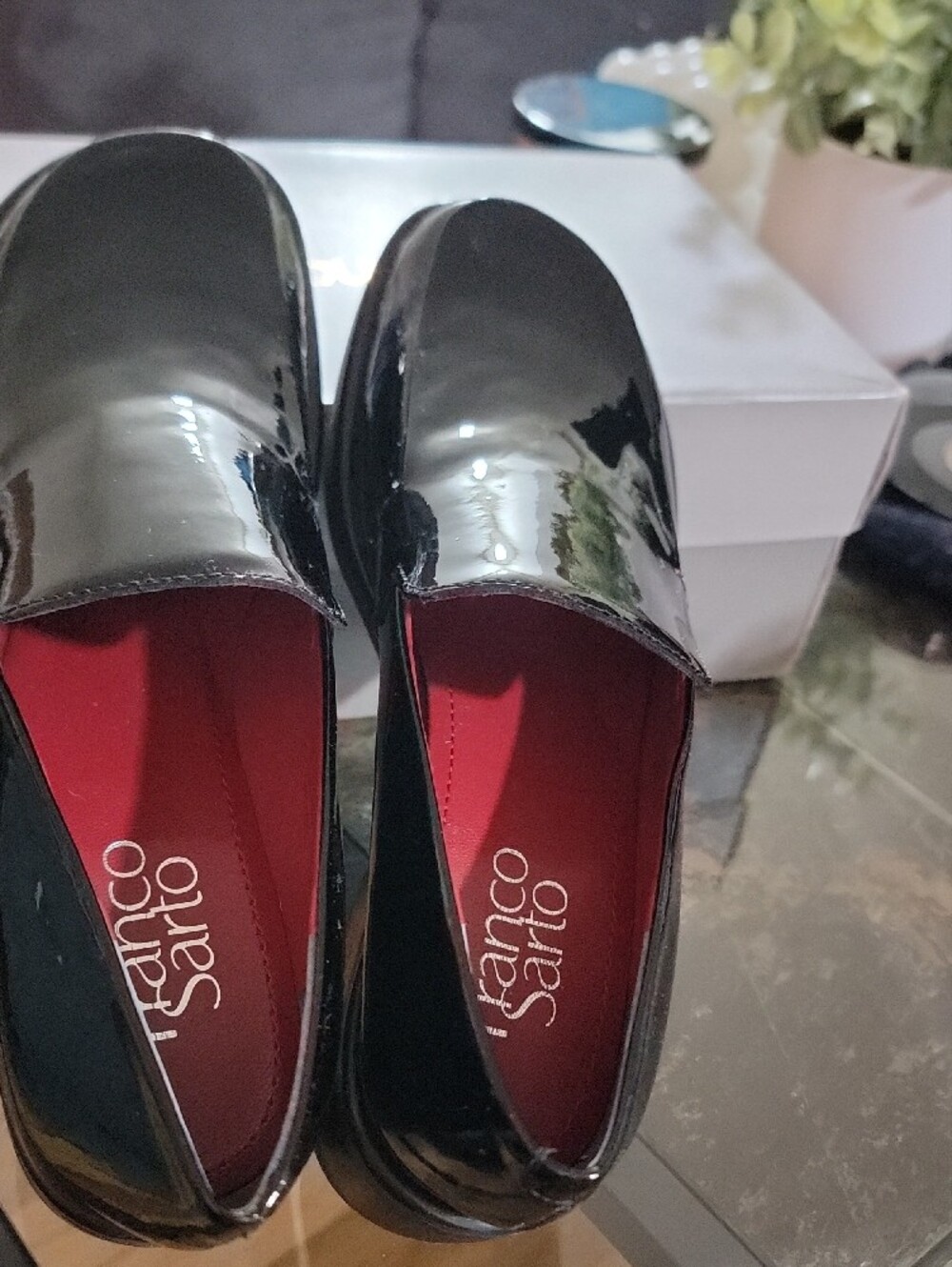 Franco SartoWomen's Bocca Slip-on Black Patent Slip-On Loafers Size 5 N - Picture 4 of 10